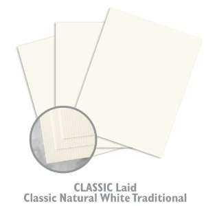  CLASSIC Laid Classic Natural White Paper   750/Carton 