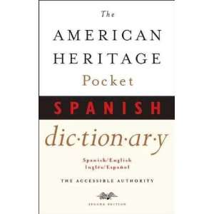  The American Heritage Pocket Spanish Dictionary **ISBN 
