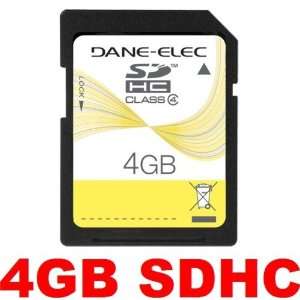  New Dane Elec 4 GB 4GB SD SDHC Secure Digital Memory Card 