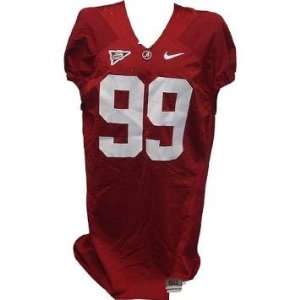  #99 Alabama Game Used Maroon Football Jersey (Name Removed 