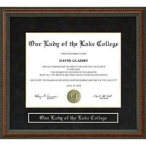  Our Lady of the Lake College (OLOLC) Diploma Frame Sports 