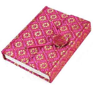  Maharaja Brocade Journal Diary w/ Button Closure & Unlined 