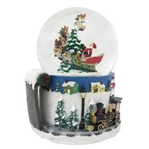  Personalized Large Santa Snow Globe Christmas Ornament 