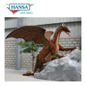   Plush Life Size Great Dragon   9.5 Ft Long, 8 Ft Tall Toys & Games