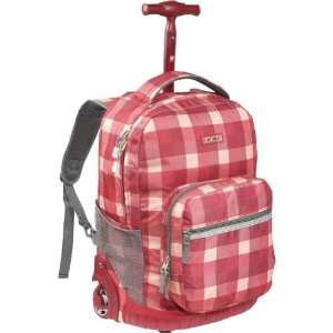  J World Sunrise Rolling Backpack (Check Red) Clothing