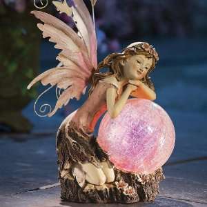   Lighted Garden Fairy Statue By Collections Etc Patio, Lawn & Garden