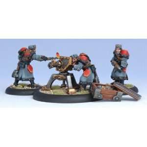  Warmachine Khador Winter Guard Field Gun with Crew Toys 