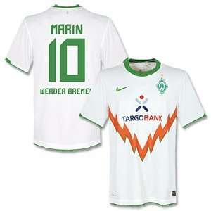  10 11 Werder Bremen Away Jersey + + Marin 10 (Fan Style 