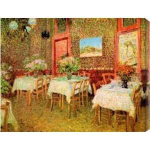    Restaurant Interior AZV00601 arcylic painting