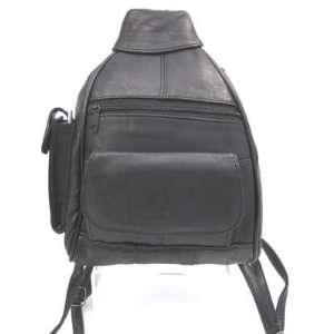  New Large Genuine Leather Backpack Black bag organizer 
