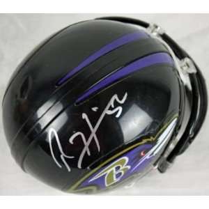 Autographed Ray Lewis Mini Helmet   Autographed NFL Mini Helmets 