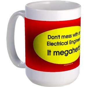 Electrical Engineer Oval Funny Large Mug by   