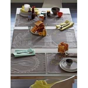  London Skyline Placemats   Charcoal   15 x 15 (4pc 