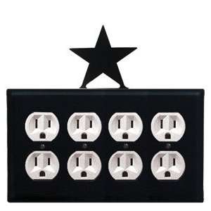 New   Star   Quad. Outlet Electric Cover by Village Wrought Iron Inc