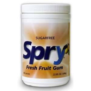   Spry Chewing Gum   Fresh Fruit 600 count jar