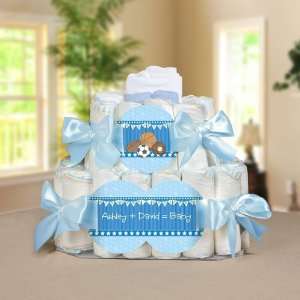  All Star Sports   2 Tier Personalized Square   Baby Shower 