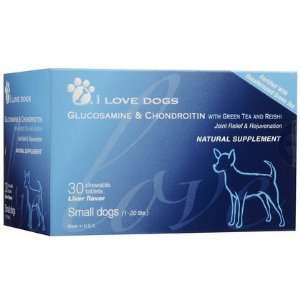  i Love Dogs Glucosamine & Chondroitin   Green Tea & Reishi 