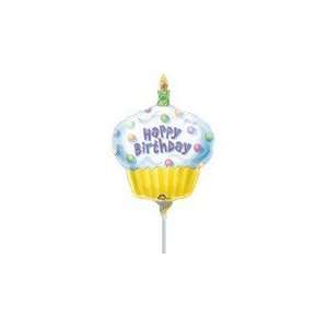   Birthday Cupcake Balloon   Mylar Balloon Foil