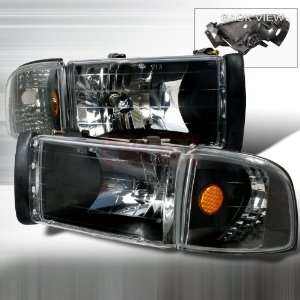   Up Headlights/ Head Lamps Combo Set Euro Style Performance Conversion