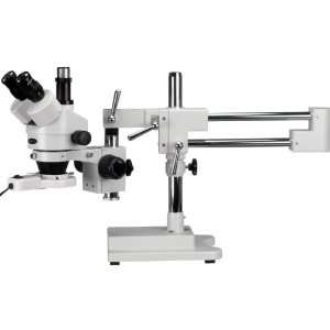 Trinocular Stereo 3.5 45X Boom Microscope + Ring Light  