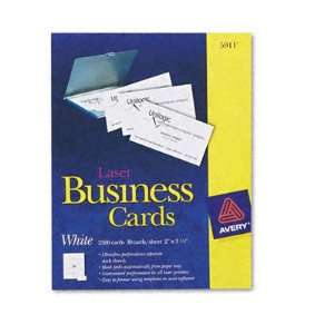  Avery Laser Business Cards   2,500 Count (White) Office 