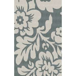  On Sale Cine Bold Floral Rug in Slate   6 Foot Round