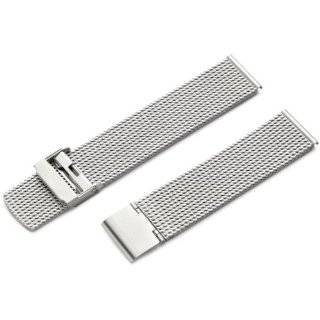   Roma Mens MB3836RWSE 20 20 mm Stainless Steel Heavy Mesh Watch Strap