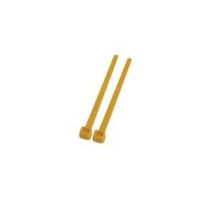 Yellow Nylon Cable Zip Tie .10in x 4in 18lbs strength 100 pieces 