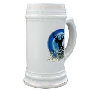    Stein (Glass Drink Mug Cup) Deer Moon Deer Hunting 