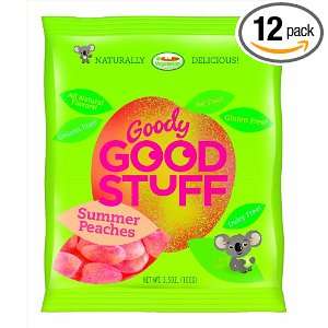 Goody Good Stuff Summer Peaches, 100 Gram Bags (Pack of 12)  