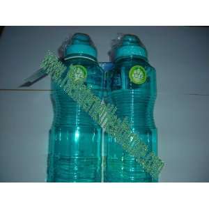  New Wave 1 Liter 2 Emerald Green BPA Free Water Bottle 