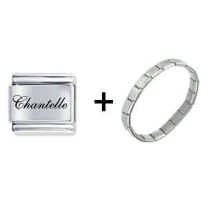   Edwardian Script Font Name Chantelle Italian Charm Pugster Jewelry