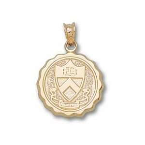  Princeton Tigers Round Seal Pendant   14KT Gold Jewelry 