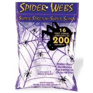  Deluxe Spider Web with 4 Spiders