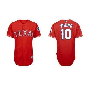 Texas Rangers 10# Michael Young Red 2011 MLB Authentic Jerseys Cool 