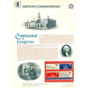  USA Commemorative Page with 4 Different MNH Stamps Continental 