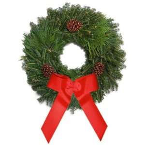   36 Fresh Mixed Fraser pine Holiday Wreath with No swing Wreath Hanger