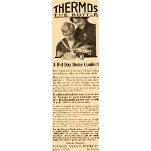 1909 Ad American Thermos Bottle Soup Hot Cold Vintage   Original Print 