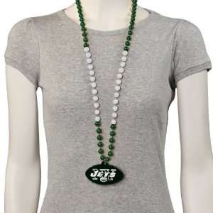  NFL New York Jets Team Logo Medallion Beads Sports 