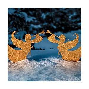 Glittered Angels Outdoor Christmas Decor   Improvements 