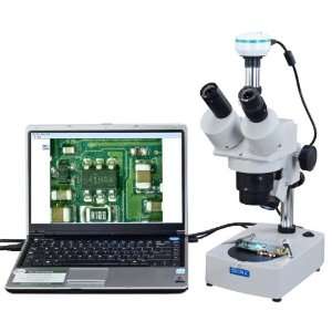 Trinocular Stereo Microscope + 2.0MP USB Digital Camera  