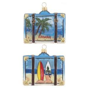  Personalized Hawaii Suitcase Christmas Ornament