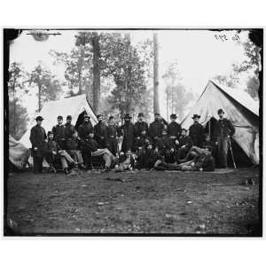  War Reprint Culpeper, Virginia. Officers of 80th New York Infantry 