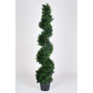  Artificial 5 ft. Cedar Spiral Topiary