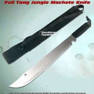  Full Tang Jungle Machete Sword Dagger Knife w/ Sheath 