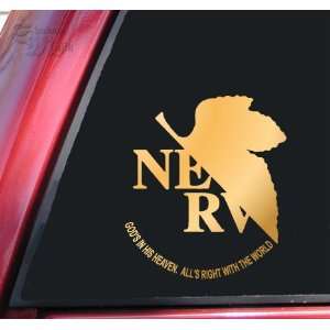  Neon Genesis Evangelion NERV Vinyl Decal Sticker   Mirror 