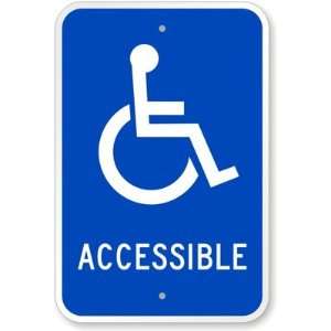  Accessible (with Graphic) Aluminum Sign, 18 x 12 Office 