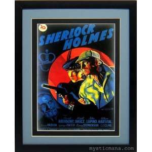  Sherlock Holmes Movie Poster Framed 