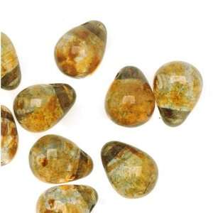   8mm Teardrops Gold Smoke Topaz Luster (50) Arts, Crafts & Sewing