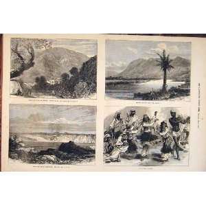  Sketches Palestine Sea Galilee Carmel Kishon Ebal 1874 